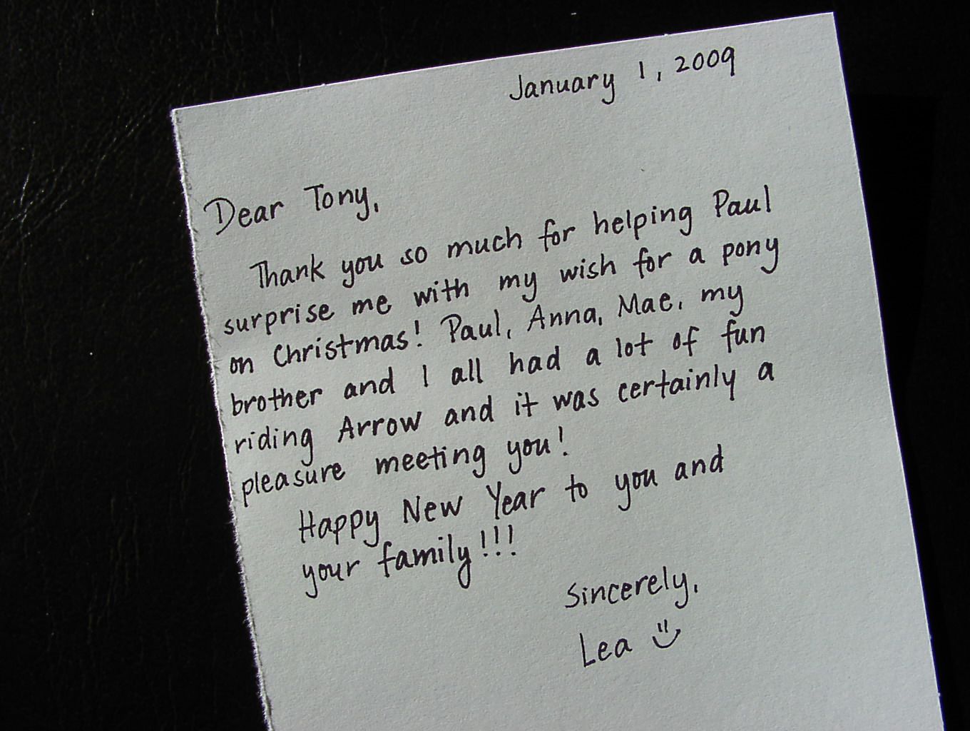 CountryTime Pony Rides - Customer Letter 3
